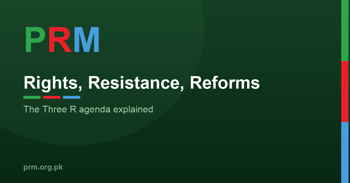 The Three R agenda: Rights, Resistance, Reforms